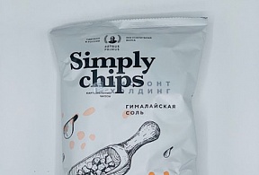 Крафтовые чипсы Simply chips гималайская соль  80 гр    