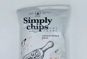 Крафтовые чипсы Simply chips гималайская соль  80 гр    